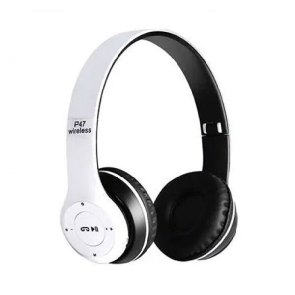 Casque stéréo sans fil oakorn p47 bluetooth – blanc