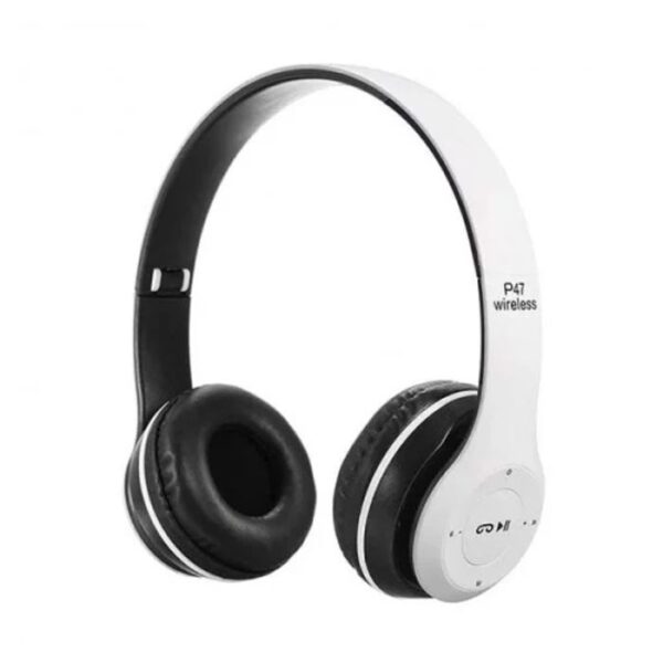 Casque stéréo sans fil oakorn p47 bluetooth – blanc